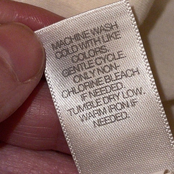 J. Jill Cream long sleeve button down cotton blouse Sz. XS - Picture 12 of 16